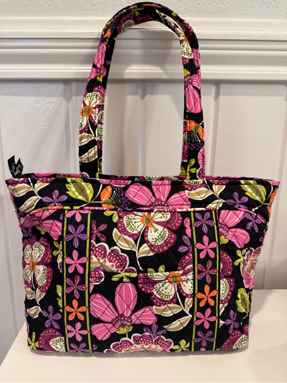 Vera Bradley Mandy Shoulder Bag Tote Pirouette Pink